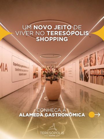 Um novo capítulo começa no Teresópolis Shopping ✨
A Alameda Gastronômica chega para transformar a experiência por aqui: um espaço moderno, acolhedor e pensado pra viver bons momentos, sem pressa, com mais sabor e ainda mais motivos pra ficar.
Entre encontros, pausas e descobertas, vem aí também uma novidade que promete conquistar: o Tasca da Manjerona 🍝🍷
Prepare-se para um novo jeito de aproveitar cada visita. 💛