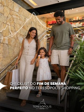 Fim de semana bom é aquele que a gente aproveita sem pressa. 🧡
E no Teresópolis Shopping tem tudo pra isso: lojas, sabores, cinema e diversão pra família toda.
Confere o nosso checklist e vem viver o seu fim de semana perfeito! ✅👉
📍 Teresópolis Shopping