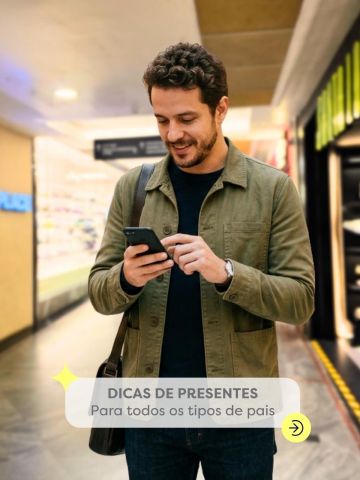 Ainda não encontrou o presente ideal para o Dia dos Pais? A gente te ajuda! 💙
Passe para o lado e confira mais algumas sugestões que vão fazer sucesso neste Dia dos Pais. E o melhor: aproveite para participar da nossa campanha promocional!
🎁 A cada R$ 300 em compras, você concorre a um iPhone 17 Pro Max.
📍 Esperamos por você no Teresópolis Shopping!