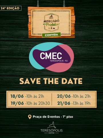Já pode marcar na agenda!
A 24ª edição do Mercado do Produtor está chegando ao Teresópolis Shopping, reunindo empreendedorismo, produtos artesanais, criatividade e muitas oportunidades para conhecer e apoiar negócios locais.
Em parceria com a CMEC Teresópolis, esta edição promete conectar talentos, fortalecer o comércio regional e proporcionar uma experiência especial para toda a família.
📅 De 18 a 21 de junho
📍 Praça de Eventos – 1º piso
Programe sua visita e venha prestigiar!