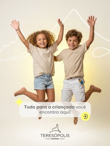 👧🧸 Diversão, conforto e muita fofura em um só lugar!
No Teresópolis Shopping, você encontra opções incríveis para a criançada, com produtos que acompanham cada fase da infância com estilo, praticidade e diversão.
Passe pelas lojas, confira as novidades e encontre aquele item que vai fazer a alegria da criançada. 💙✨