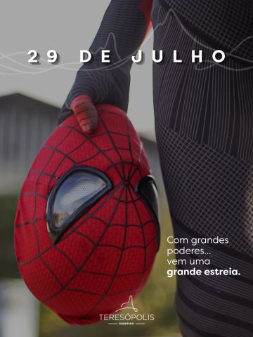 Prepare sua teia, porque o Homem-Aranha está chegando! 🕸️
Além de uma grande estreia nas telonas, estamos preparando uma experiência especial para os fãs. Em breve, você vai descobrir... mas já adiantamos: alguns personagens podem aparecer por aqui. 🤫
Fique ligado e acompanhe nossas redes para não perder nenhuma novidade!