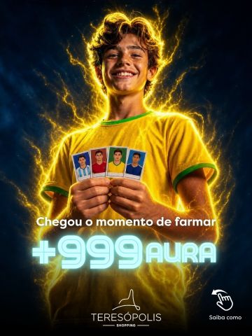 ⚽🔥 Bora farmar aura do jeito certo?
Tem figurinha repetida aí? Então já sabe: deixa na urna do Espaço da Copa e ajuda outros colecionadores a completarem o álbum. 💚💛
✨ Você doa.
✨ Alguém completa.
✨ Todo mundo ganha aura.
📍 3º piso | Teresópolis Shopping