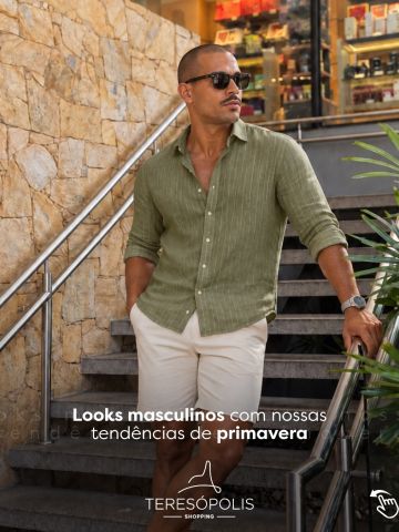 Seu estilo tem tudo a ver com as escolhas que você faz. 👔✨
No Teresópolis Shopping, você encontra diferentes lojas para montar sua produção do seu jeito, com roupas, acessórios e aqueles detalhes que completam o look.
Passe por aqui e encontre tudo para deixar seu visual do seu jeito. 🛍️