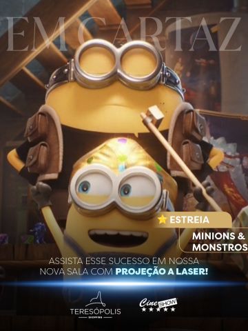 🍿 A próxima sessão já está te esperando!
A programação do Cine Show está cheia de filmes para todos os gostos. Escolha seu favorito, garanta a pipoca e aproveite uma experiência completa no Teresópolis Shopping.
🎬 Confira os horários e venha viver grandes histórias na telona.