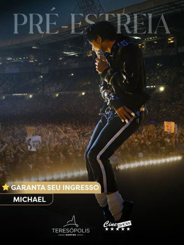Prepare-se para viver a energia de Michael Jackson como nunca antes!
A pré-estreia de Michael chega ao @redecineshow do Teresópolis Shopping com toda a emoção, música e história de um dos maiores ícones da música mundial. Uma experiência imperdível para fãs e amantes do cinema! 🍿
⭐ Garanta seu ingresso e venha sentir de perto esse espetáculo nas telonas!