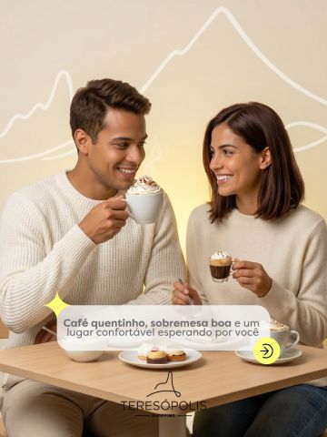 Se a vontade é de um café acompanhado de uma sobremesa caprichada, o destino é o Teresópolis Shopping.
Reúna quem você gosta e aproveite as delícias que esperam por você por aqui. ☕🍫