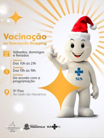 Vacinação no Teresópolis Shopping!

Proteja sua saúde e aproveite para colocar as vacinas em dia!

📅 Sábados, domingos e feriados
🕙 Sábado: 10h às 21h
🕐 Domingo: 13h às 19h
📍 3º piso – ao lado da Havanna

A imunização é realizada em parceria com a Prefeitura de Teresópolis! 

@prefeiturateresopolis

#teresopolisshopping #oshoppingdacidade #euamotere